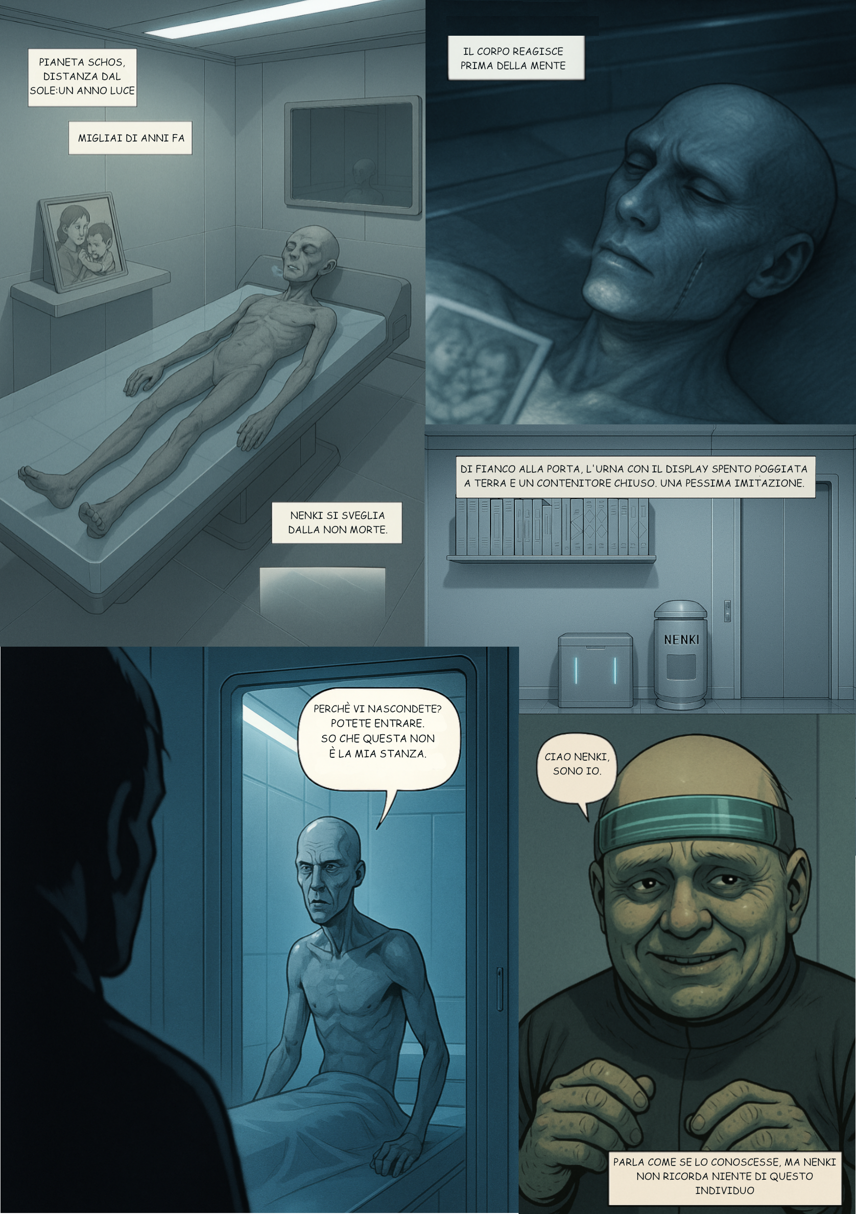 Genetic Eden - Anteprima fumetto: Nenki si risveglia in un mondo distopico sul pianeta Schos